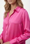 Ariya Satin Button Front Shirt