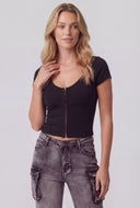 Monroe Hook and Eye Crop Top