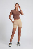 Malia Ruched Front Crop Top