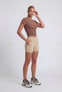 Malia Ruched Front Crop Top