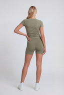 Malia Ruched Front Crop Top