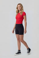 Malia Ruched Front Crop Top