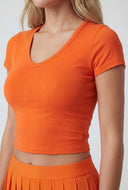 Kenzie V-Neck Crop Top