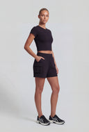 Elodie Crew Neck Crop T-Shirt
