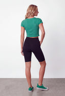 Elodie Crew Neck Crop T-Shirt