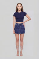 Elodie Crew Neck Crop T-Shirt