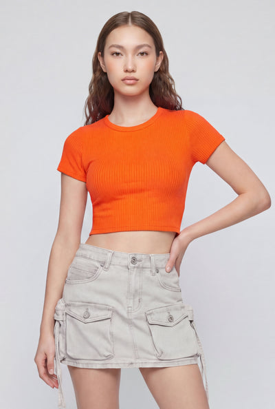 Raina Rib Knit Crop Top