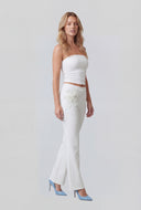 Gia Ruched Side Crop Tube Top