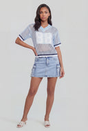 V-Neck Crochet Jersey
