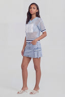V-Neck Crochet Jersey