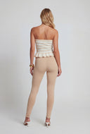 Gracelyn Striped Peplum Tube Top