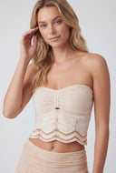 Reyna Chevron Cropped Tube Top