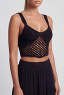 Lilianna Crochet Crop Tank Top