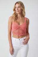 Lilianna Crochet Crop Tank Top