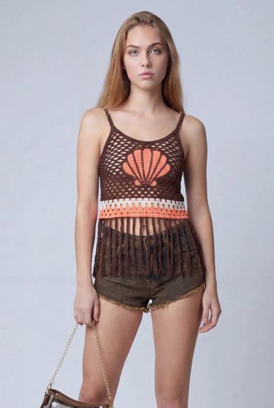 Seashell Crop Top