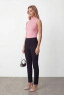 Sleeveless Mock Neck Knit Top