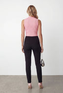 Sleeveless Mock Neck Knit Top