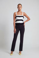 Tiered Ruffle Knit Tank Top