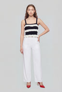 Tiered Ruffle Knit Tank Top