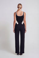 Ruffled Handkerchief Hem Crop Top