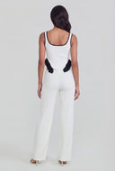 Ruffled Handkerchief Hem Crop Top