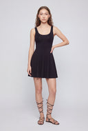 Sleeveless Skater Dress and Shorts Set