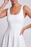 Sleeveless Skater Dress and Shorts Set