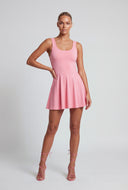 Sleeveless Skater Dress and Shorts Set