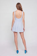 Sleeveless Skater Dress and Shorts Set