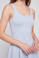 Sleeveless Skater Dress and Shorts Set