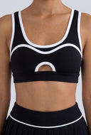 Love Contrast Keyhole Sports Bra