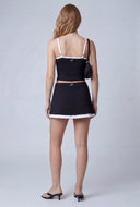 Dani Contrast Asymmetrical Skort
