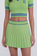 Brittany Varsity Pleated Mini Skirt