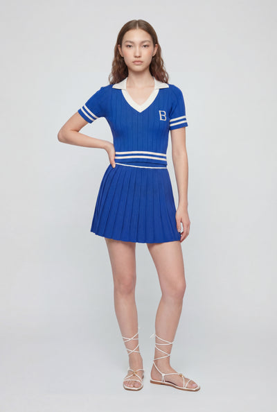 Brittany Varsity Pleated Mini Skirt