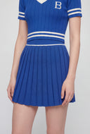 Brittany Varsity Pleated Mini Skirt