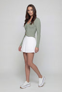 Waistband Pleated Tennis Skort