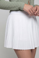 Waistband Pleated Tennis Skort