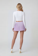 Waistband Pleated Tennis Skort