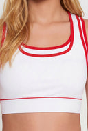 Contrast Crop Racerback Tank Top