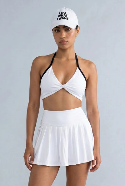 Alondra Twist Front Crop Top