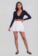 Asymmetrical Pleated Skort