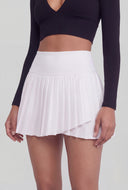 Asymmetrical Pleated Skort