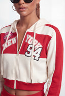 New York Fleece Cropped Sweatshirt