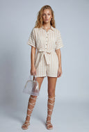Bethany Striped Romper