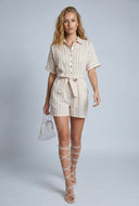 Bethany Striped Romper