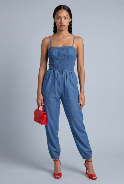 Denim Cami Jumpsuit