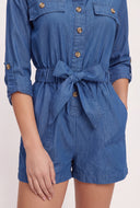 Dafne Tie Waist Romper