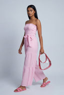 Nayeli Striped Tie Waist Jumpsuit