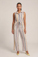 Dakota Striped Tie Waist Jumpsuit