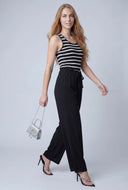 Sleeveless Tie Waist Jumpsuit